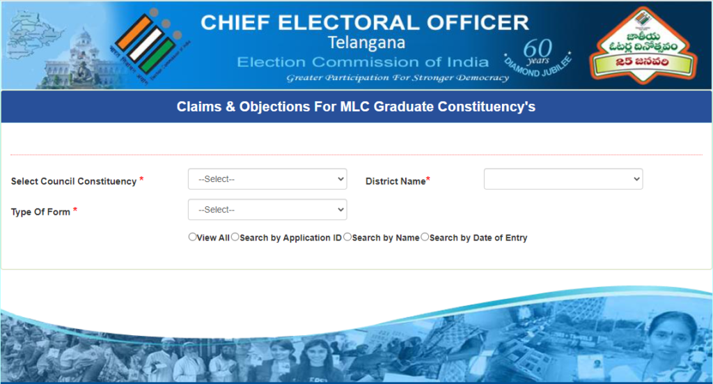 MLC Voter Application Status CEO Telangana